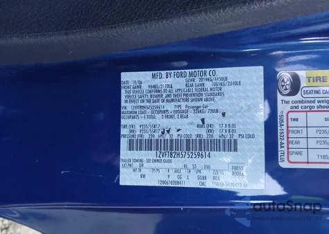 2007 Ford Mustang Gt Deluxe/Gt Premium from USA, damaged, VIN 1ZVFT82H575259614